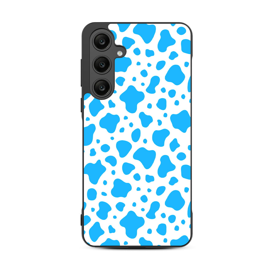 MyBat Design Lab Series Case for Samsung Galaxy A35 5G - Blue Cow Print - MSA355GCSLESM016-3.jpg