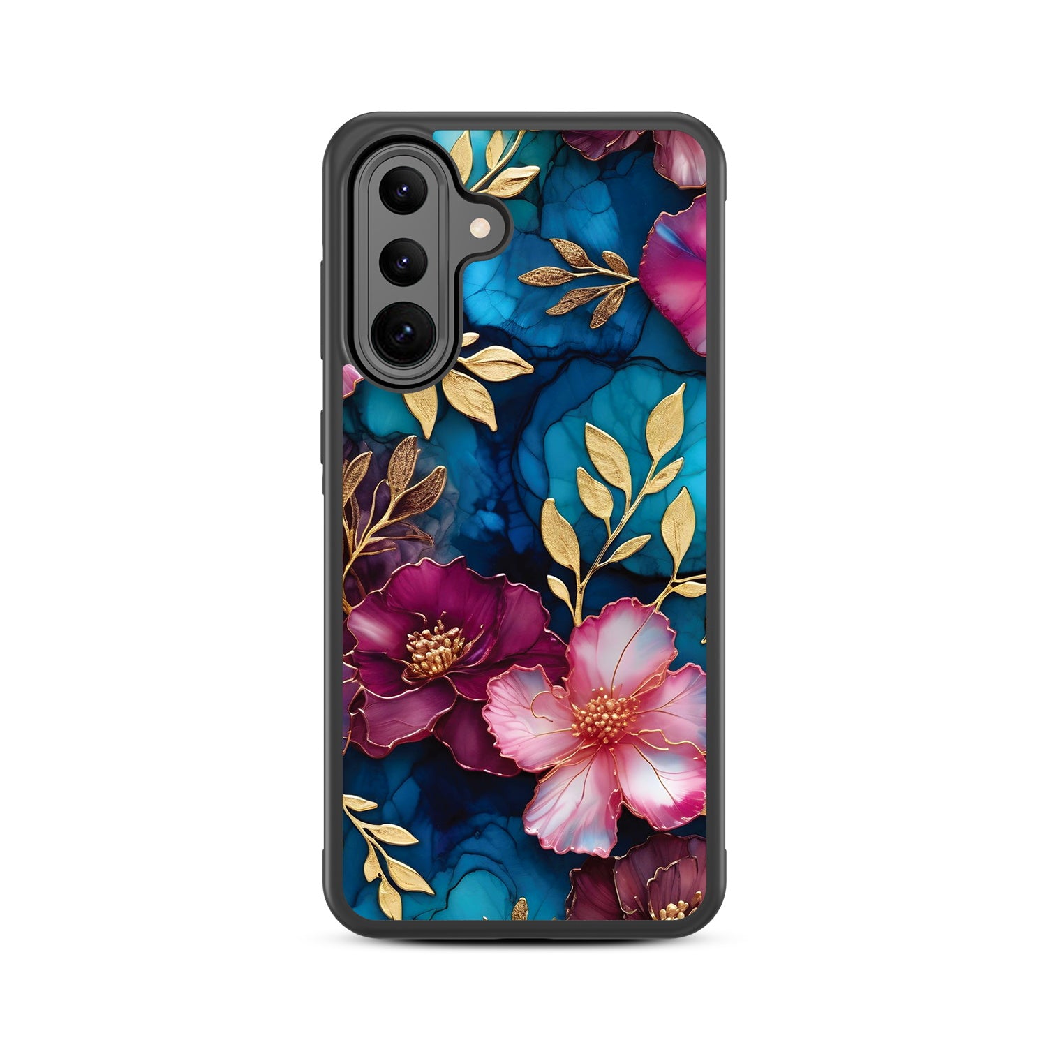 MyBat Design Lab Series Case for Samsung Galaxy A36 5G - Gilded Petals - MSA365GCSLESM188-3.jpg