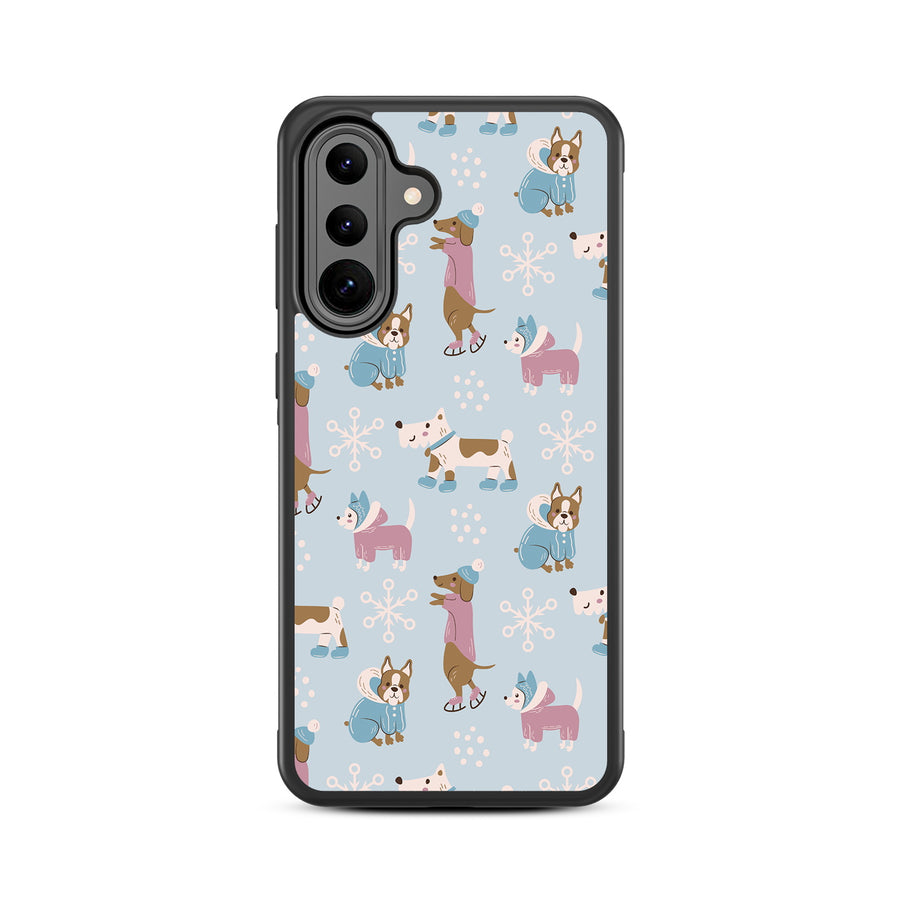 MyBat Design Lab Series Case for Samsung Galaxy A36 5G - Puppy Snow Play - MSA365GCSLESM299-3.jpg