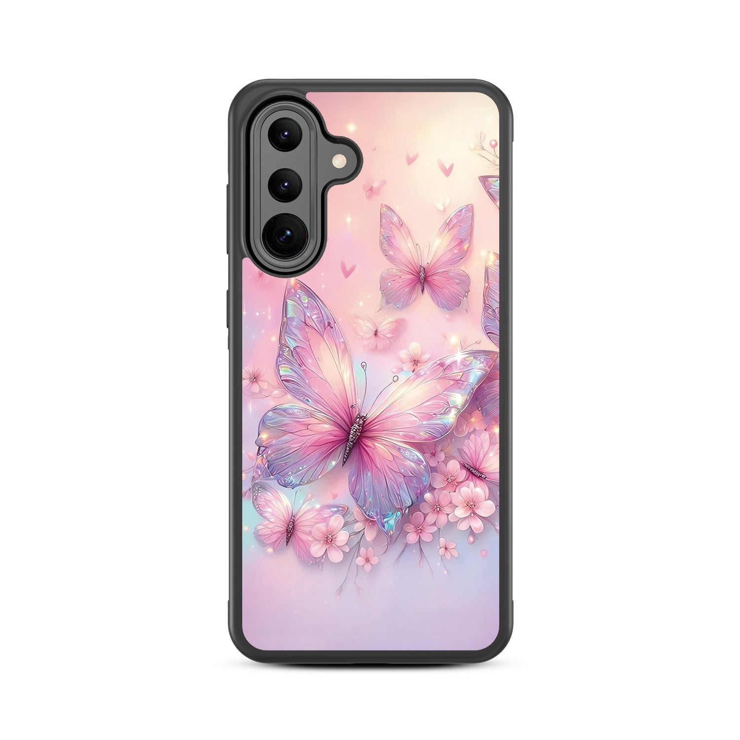 MyBat Design Lab Series Case for Samsung Galaxy A36 5G - Pink Butterflies - MSA365GCSLESM361-3.jpg