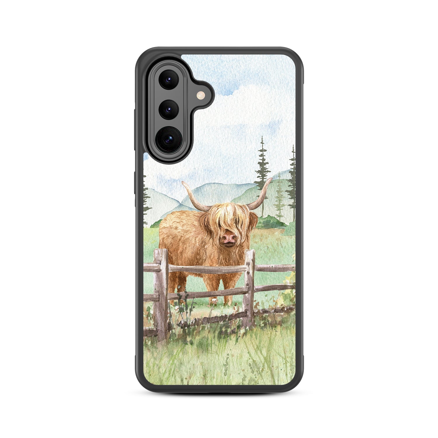 MyBat Design Lab Series Case for Samsung Galaxy A36 5G - Highland Cow - MSA365GCSLESM470-3.jpg