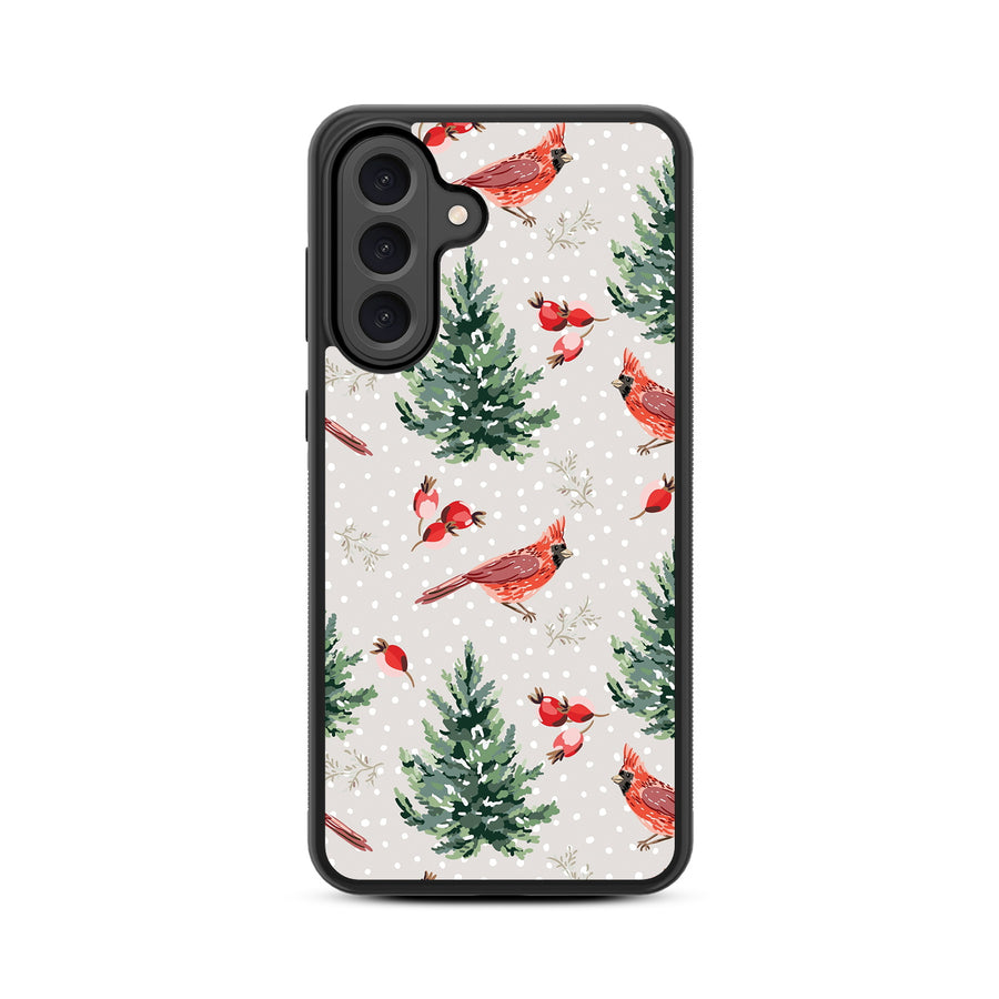 MyBat Design Lab Series Case for Samsung Galaxy A56 5G - Winter Cardinals - MSA565GCSLESM298-3.jpg