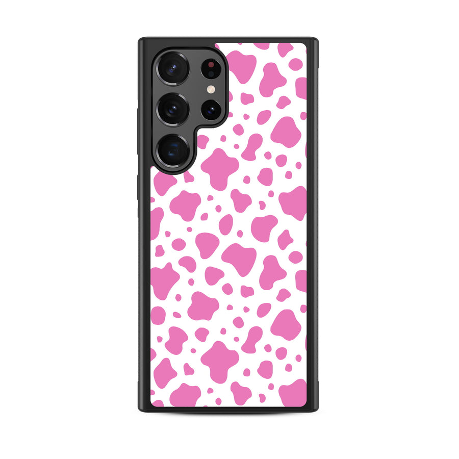 MyBat Design Lab Series Case for Samsung Galaxy S24 Ultra - Pink Cow Print - MSS24UCSLESM015-3.jpg