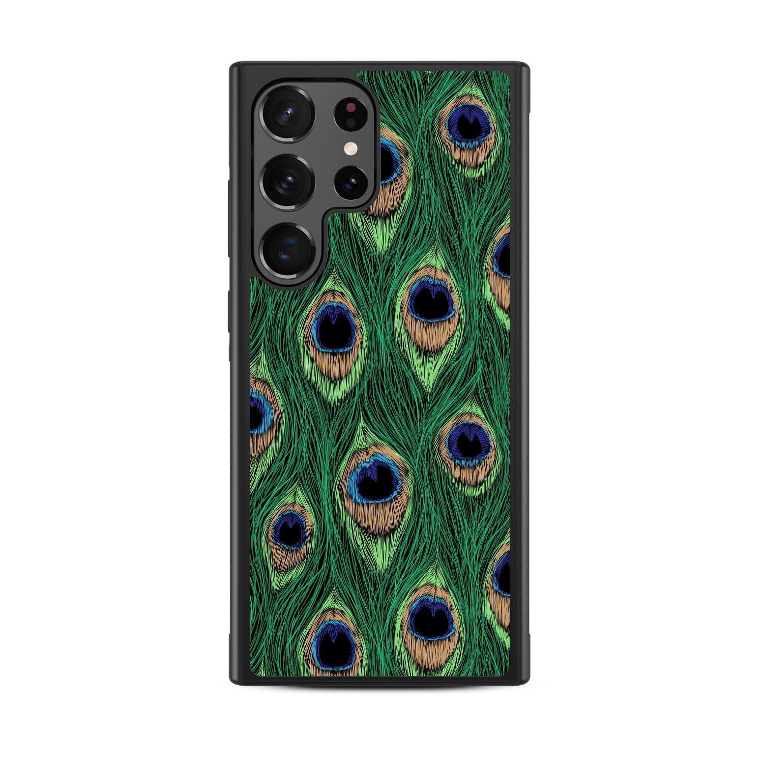 MyBat Design Lab Series Case for Samsung Galaxy S24 Ultra - Peacock Feathers - MSS24UCSLESM018-3.jpg