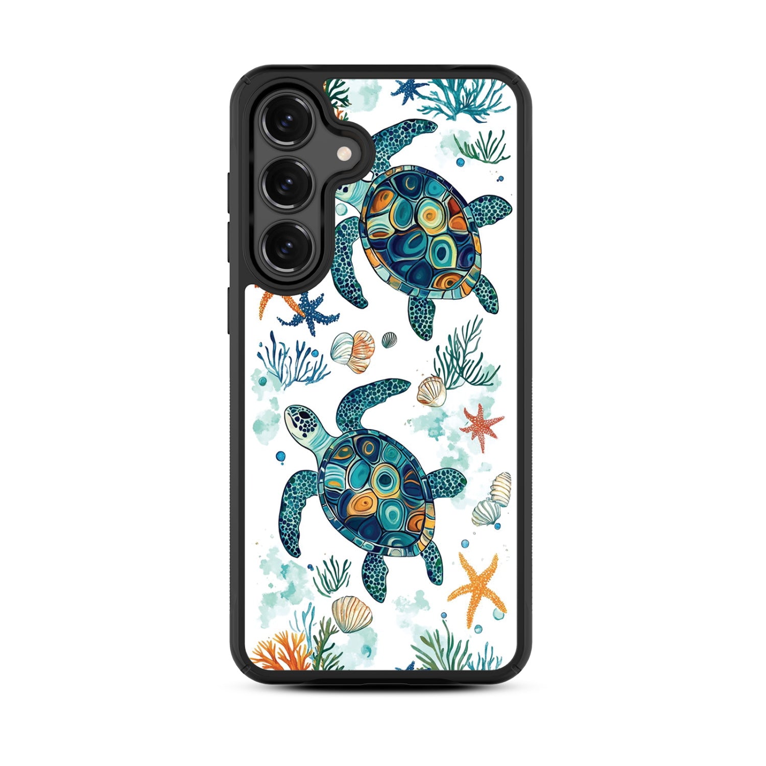MyBat Design Lab Series Case for Samsung Galaxy S25 Fan Edition - Sea Turtles - MSS25FECSLESMP375-3.jpg