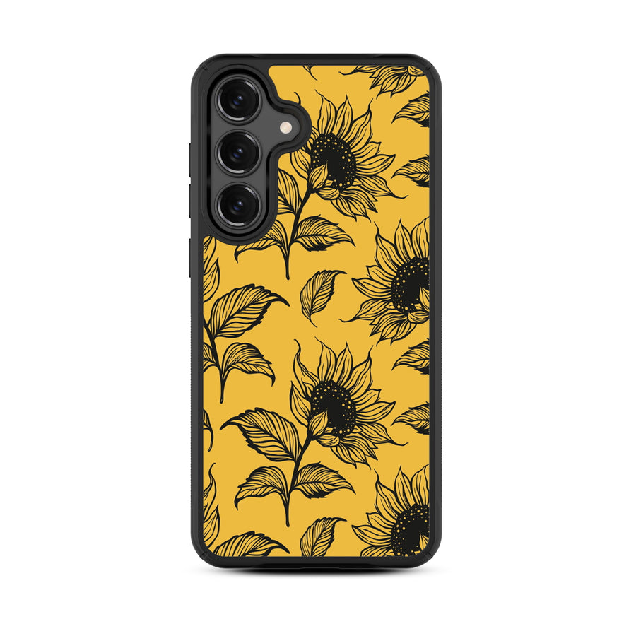 MyBat Design Lab Series Case for Samsung Galaxy S25 Fan Edition - Golden Sunflowers - MSS25FECSLESMP444-3.jpg