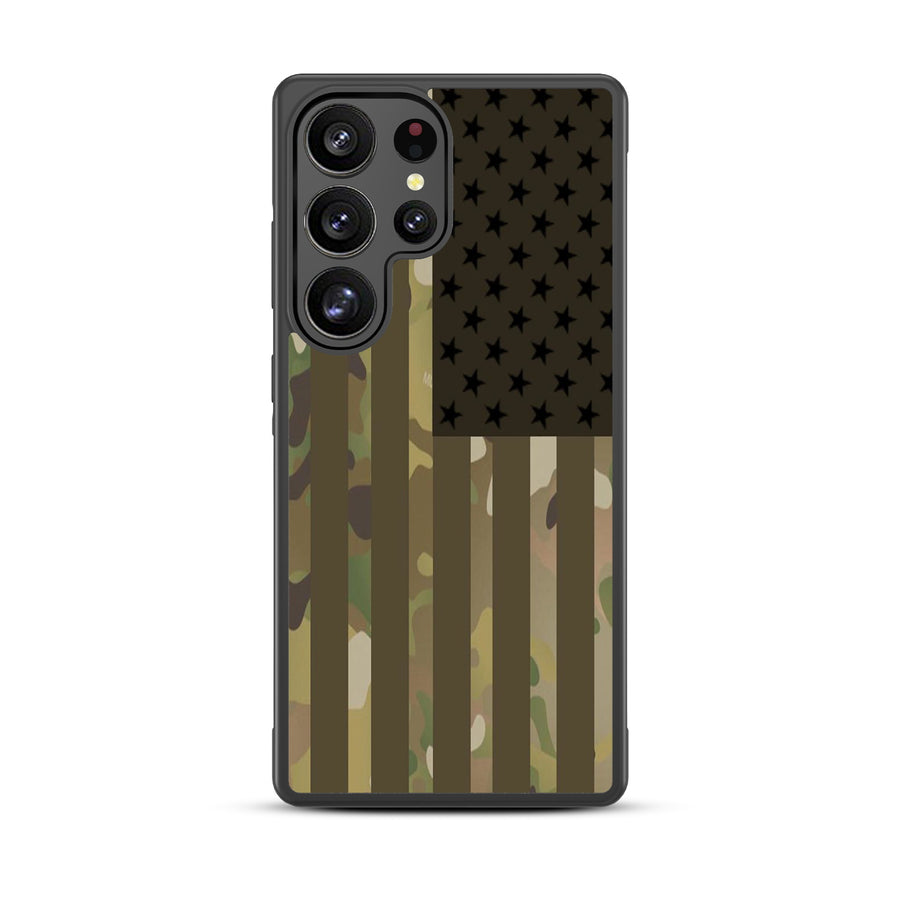 MyBat Design Lab Series Case for Samsung Galaxy S25 Ultra - Military Camouflage American Flag - MSS25UCSLESM054-3.jpg