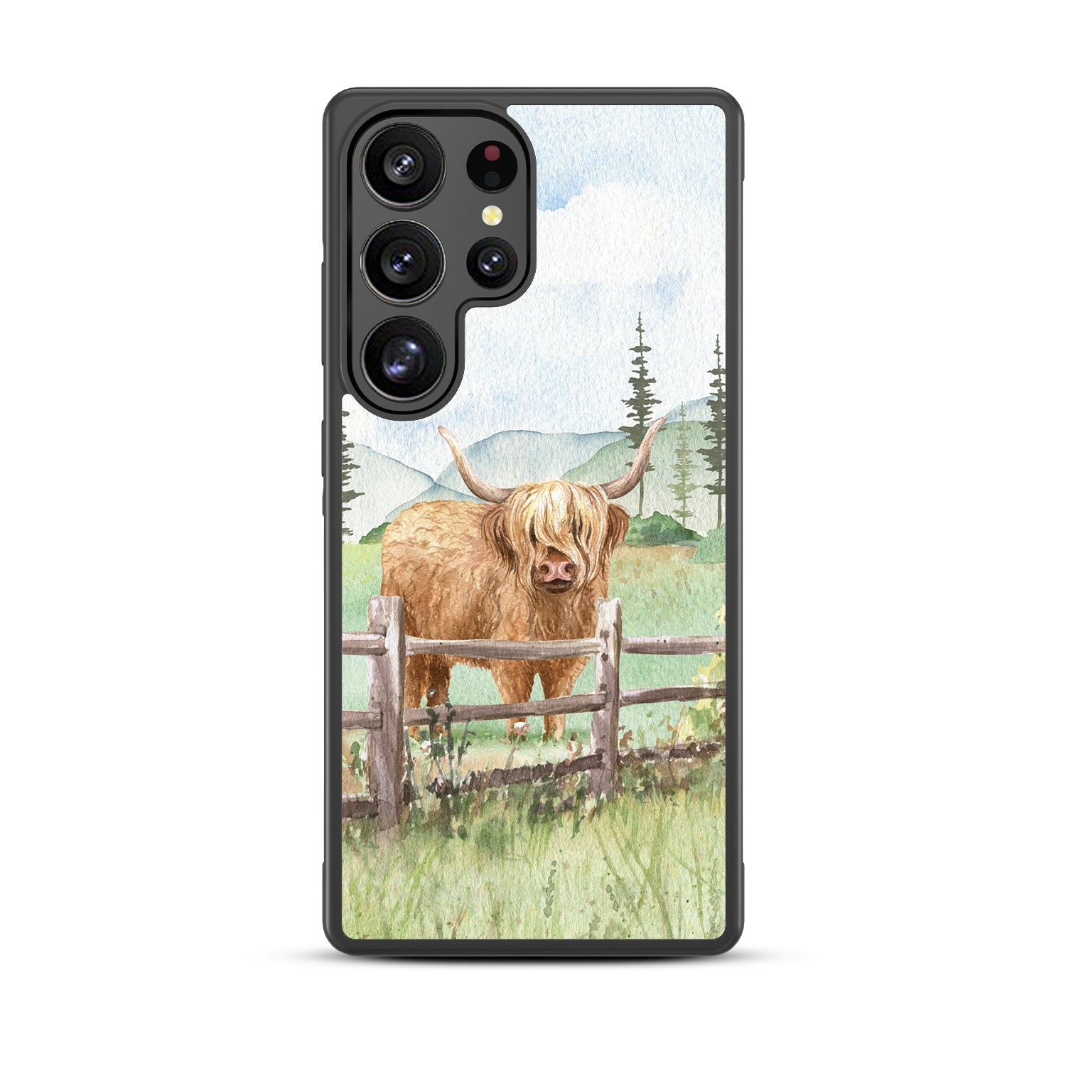 MyBat Design Lab Series Case for Samsung Galaxy S25 Ultra - Highland Cow - MSS25UCSLESM470-3.jpg