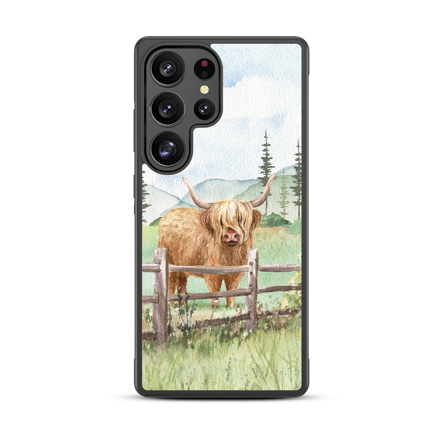 MyBat Design Lab Series Case for Samsung Galaxy S25 Ultra - Highland Cow - MSS25UCSLESM470-3.jpg
