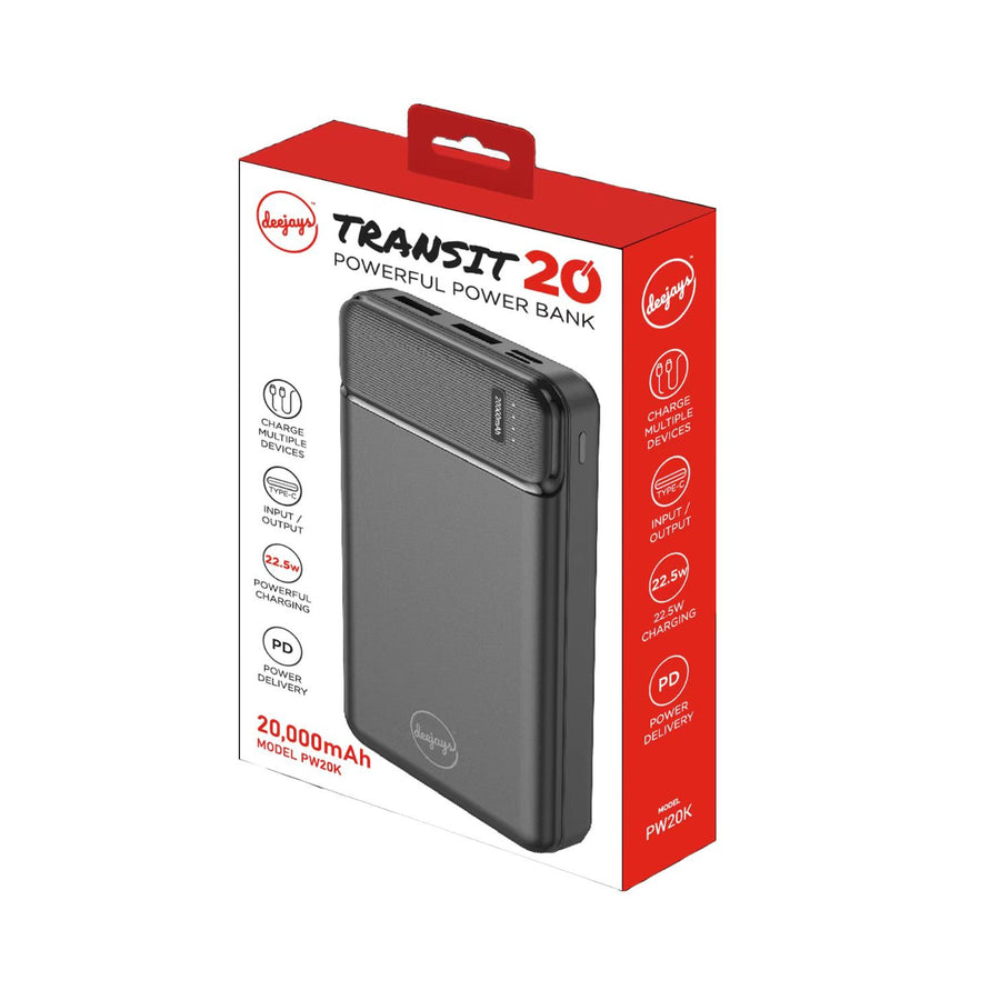 Deejays Powerbank 20,000MAH - Black - PW20K-1.jpg