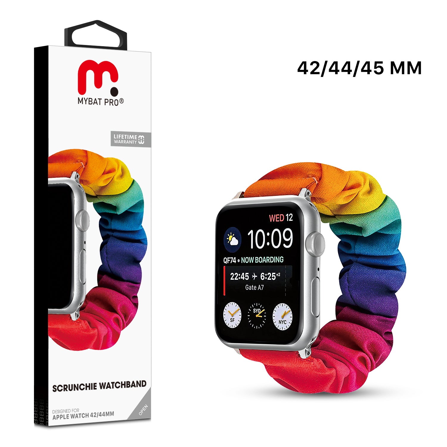 MyBat Pro Scrunchie Watchband for Apple Watch 42mm / 44mm - Rainbow