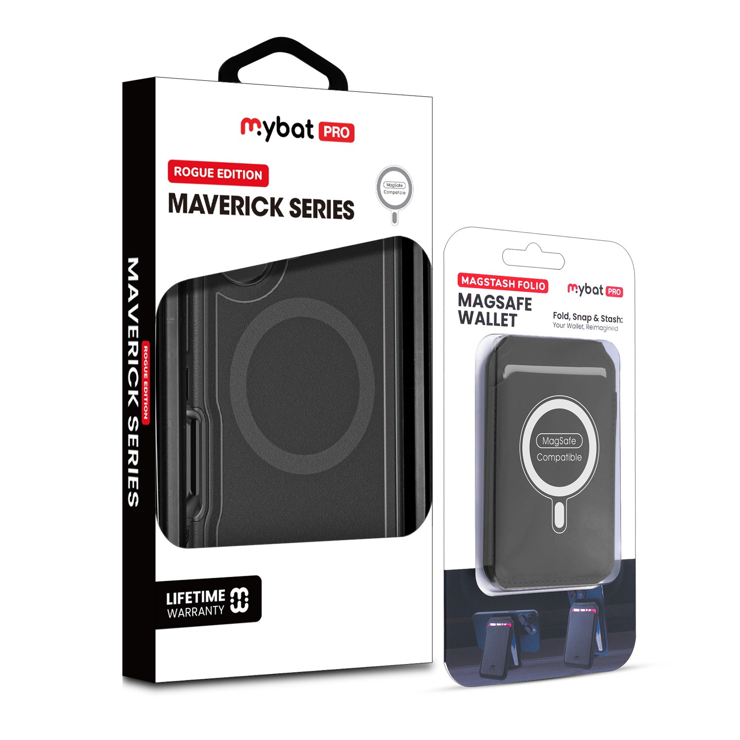 MyBat Pro Maverick Series Utility Edition MagSafe Case + MagStash MagSafe Wallet Folio for Apple iPhone 16 - Black - RIP16CS2NXMS001-CH411-9.jpg