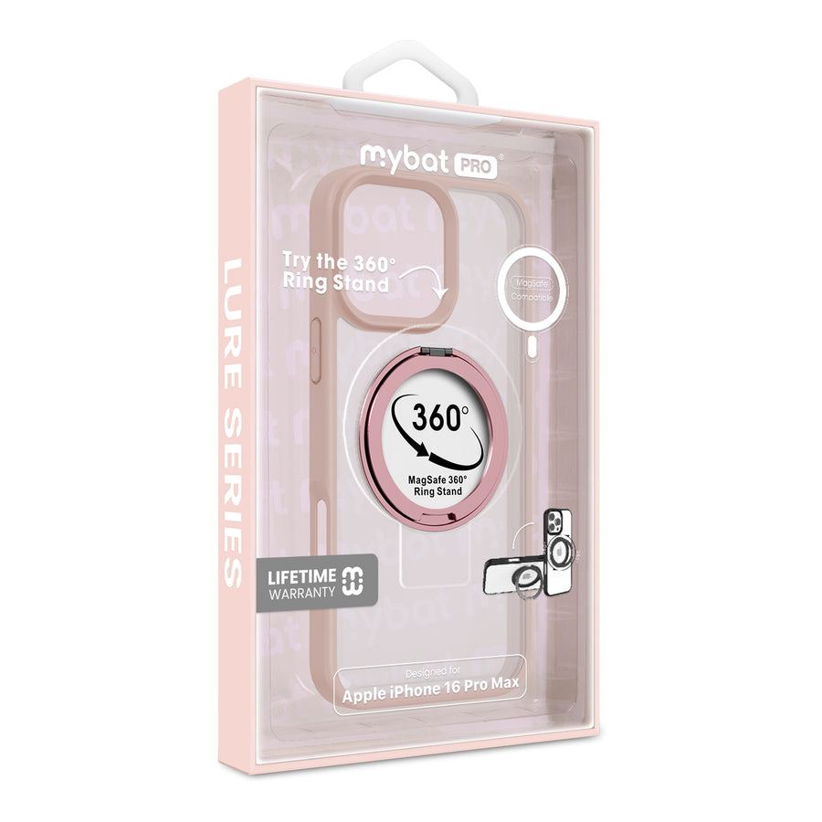 MyBat Pro Lure Series 360° Ring Stand MagSafe Case for Apple iPhone 16 Pro Max - Pink - RIP16PMCSRVLM623-10.jpg