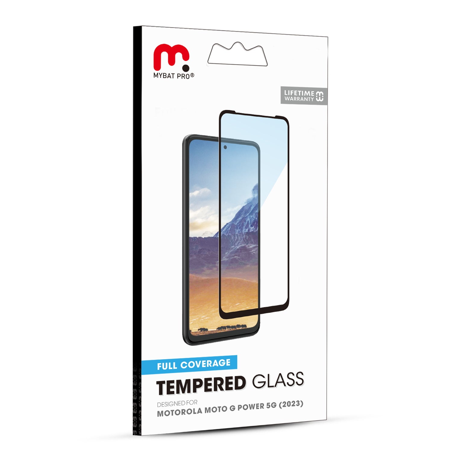 MyBat Pro Full Coverage Tempered Glass Screen Protector for Motorola Moto G Power 5G (2023) - Black - RMGPW23SC85A-7.jpg